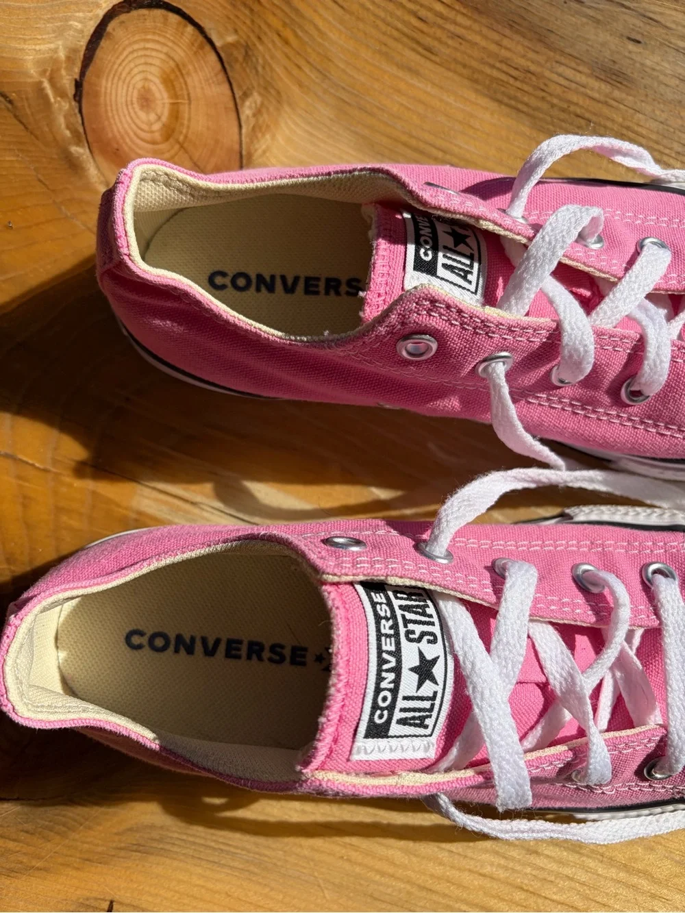 Converse Kids Pink Low Top Canvas Sneakers
